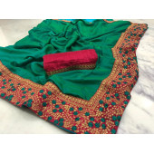 Sana Silk Saree With Heavy Embroidery Work